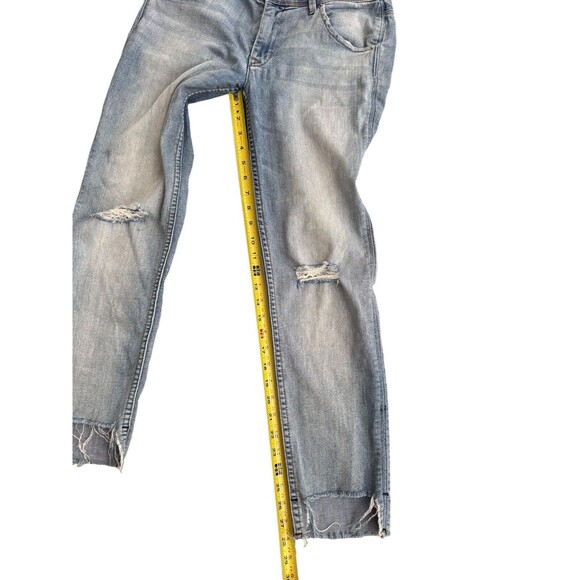Hudson Jeans Light‎ Blue Cat Midrise Skinny Denim Stretch Step Hem Women's 28 - Picture 3 of 9